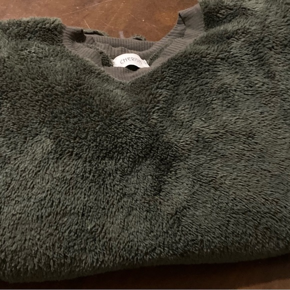 Ladies Size Large Cherish Pullover Green Thick Sweater With Pockets - Picture 14 of 16